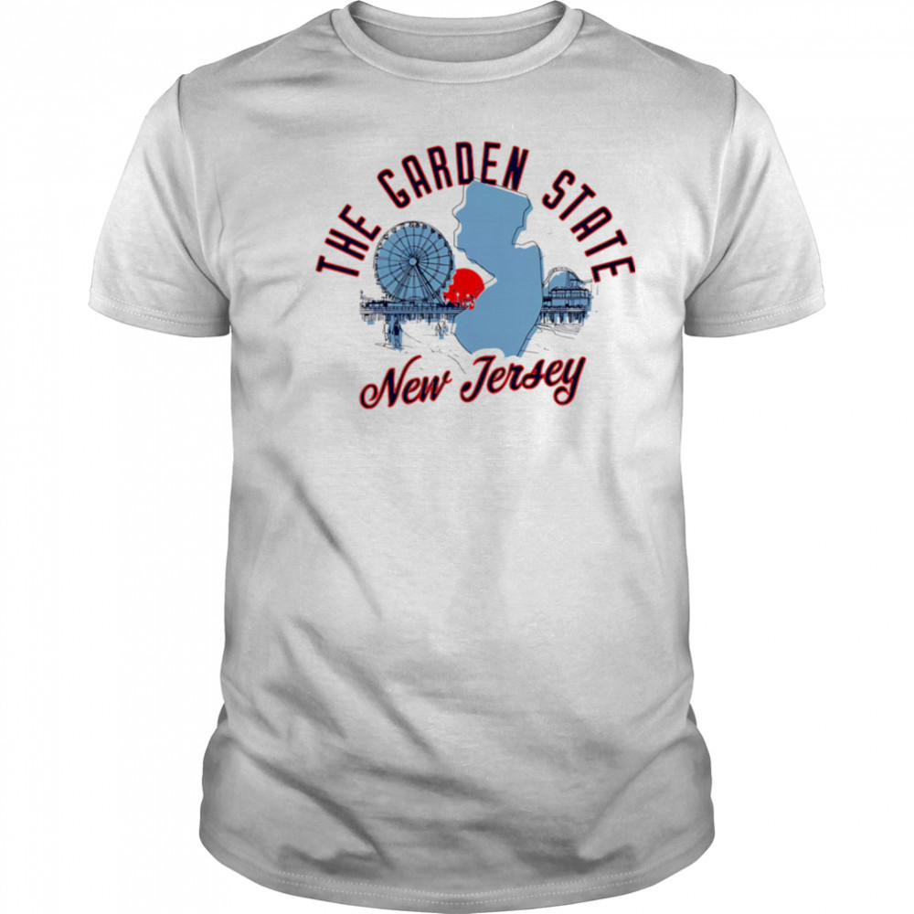 The Garden State New Jersey Skyline Sunset shirt