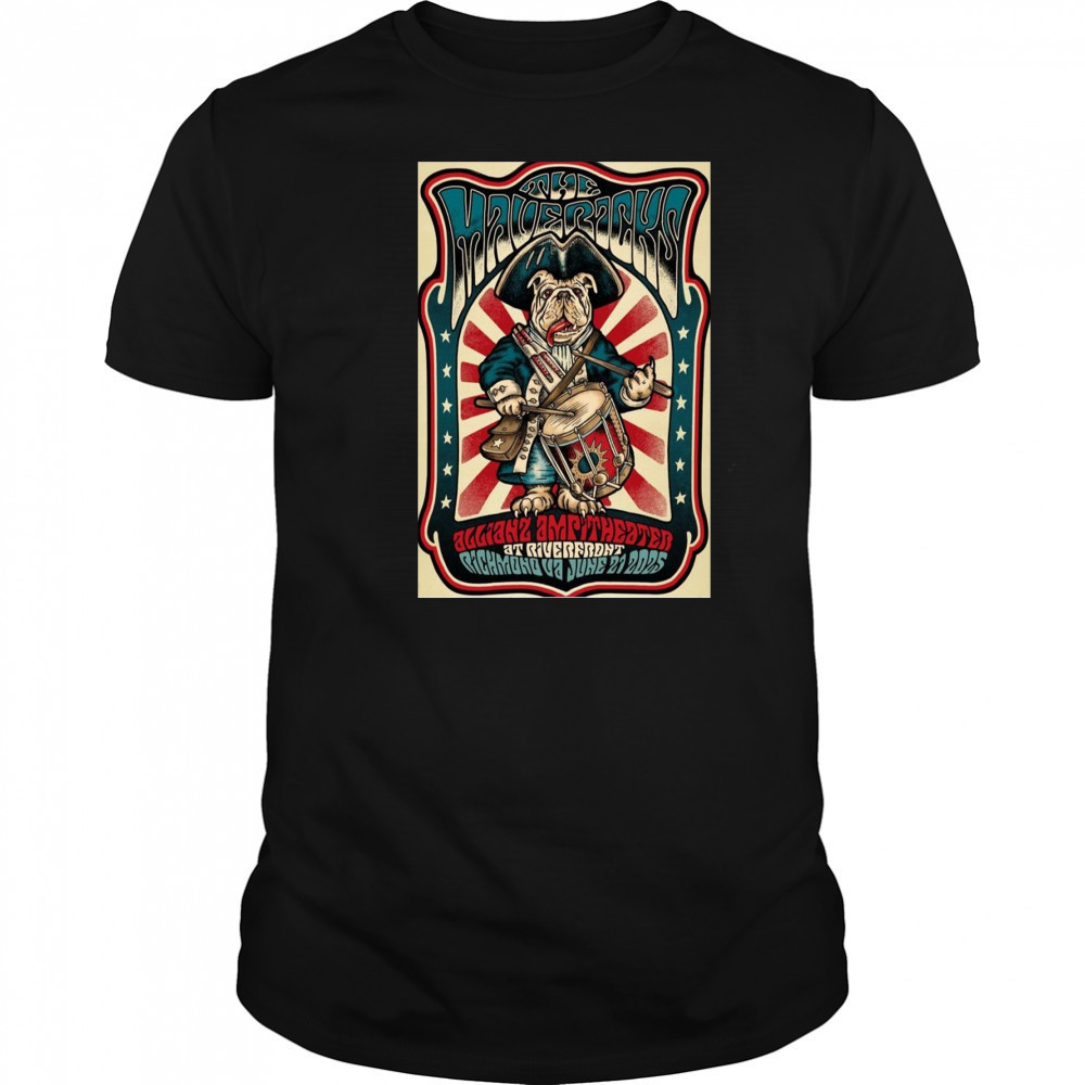 The Mavericks Live At Allianz Amphitheater Richmond Jun 21 2025 Poster T-Shirt
