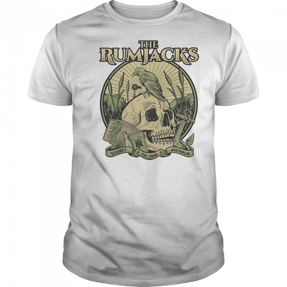 The Rumjacks Crow Skull Sydney Australia Est 2008 T-Shirt