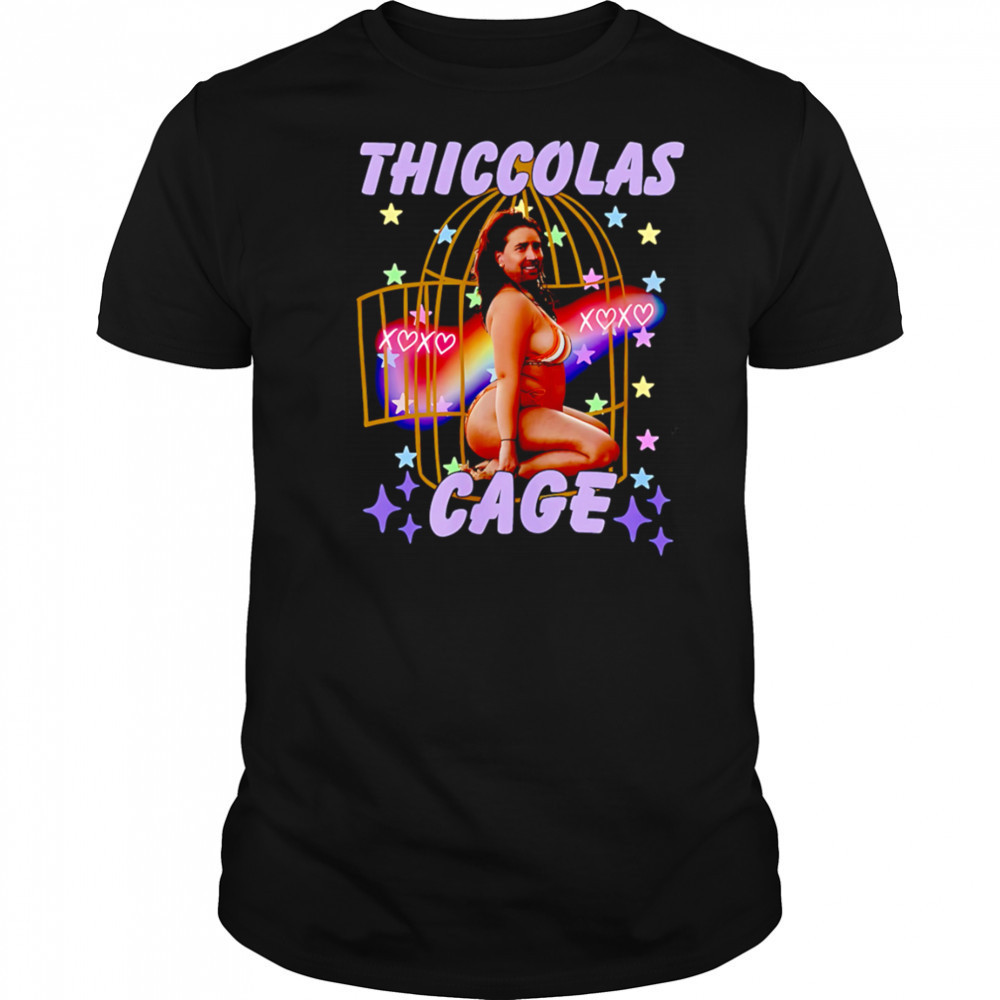 Thiccolas Cage Funny Meme shirt