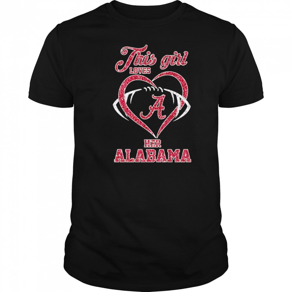 This girl loves her Alabama Crimson Tide diamond shirt