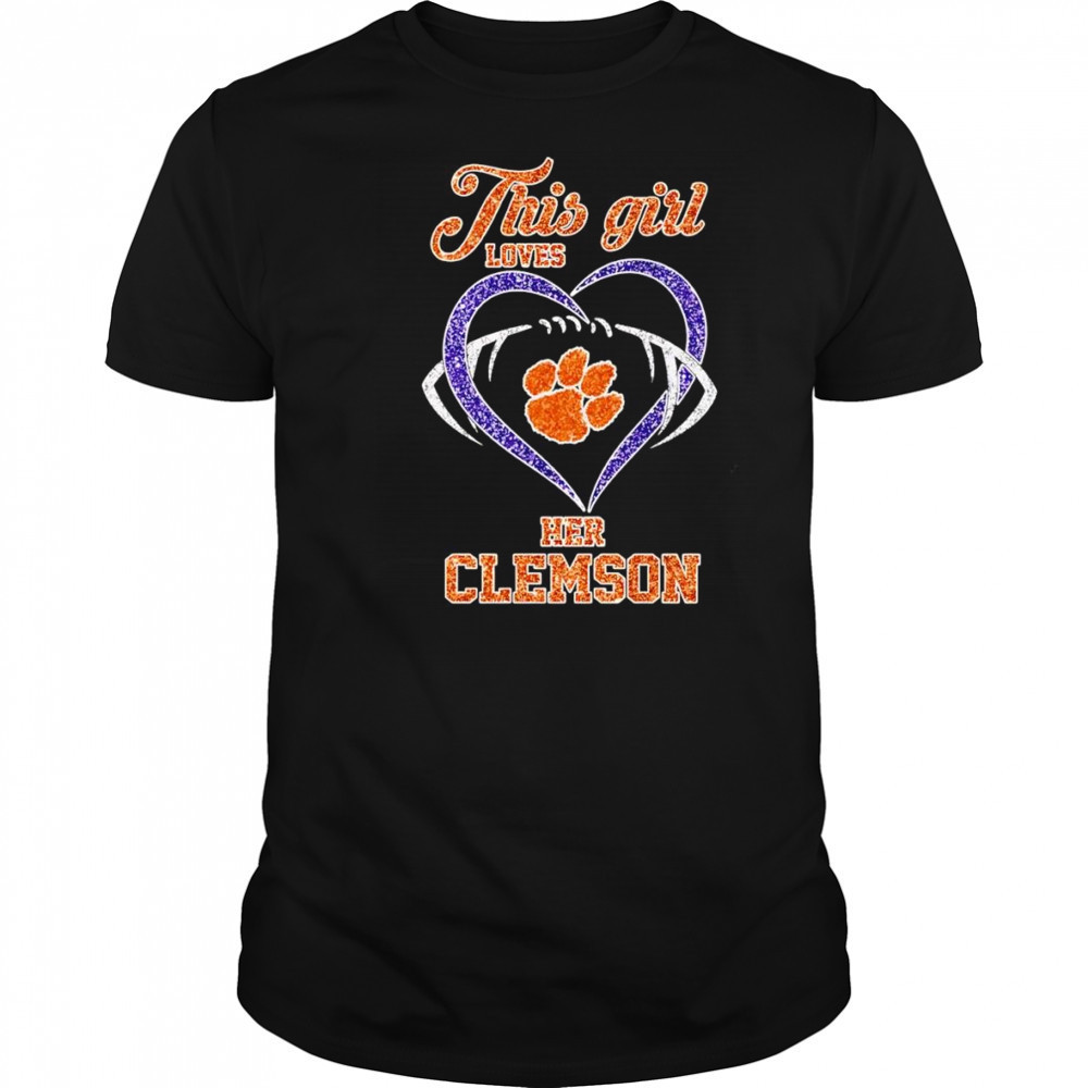 This girl loves her Clemson Tigers diamond shirt