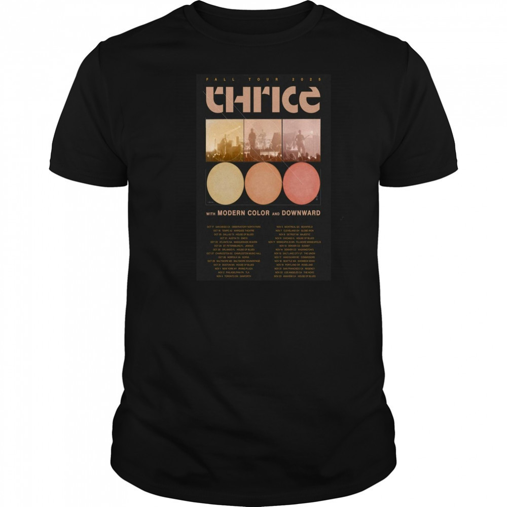 Thrice Fall Tour 2025 Poster Shirt