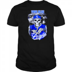 True Blue Skeleton Los Angeles Dodgers Baseball shirt