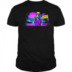 Vibrant Beach Life Skeleton shirt