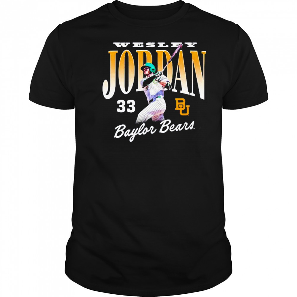 Wesley Jordan Baylor Bears Baseball Shirt