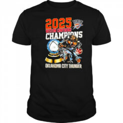 Western Conference Champions Oklahoma City Thunder NBA 2025 shirt