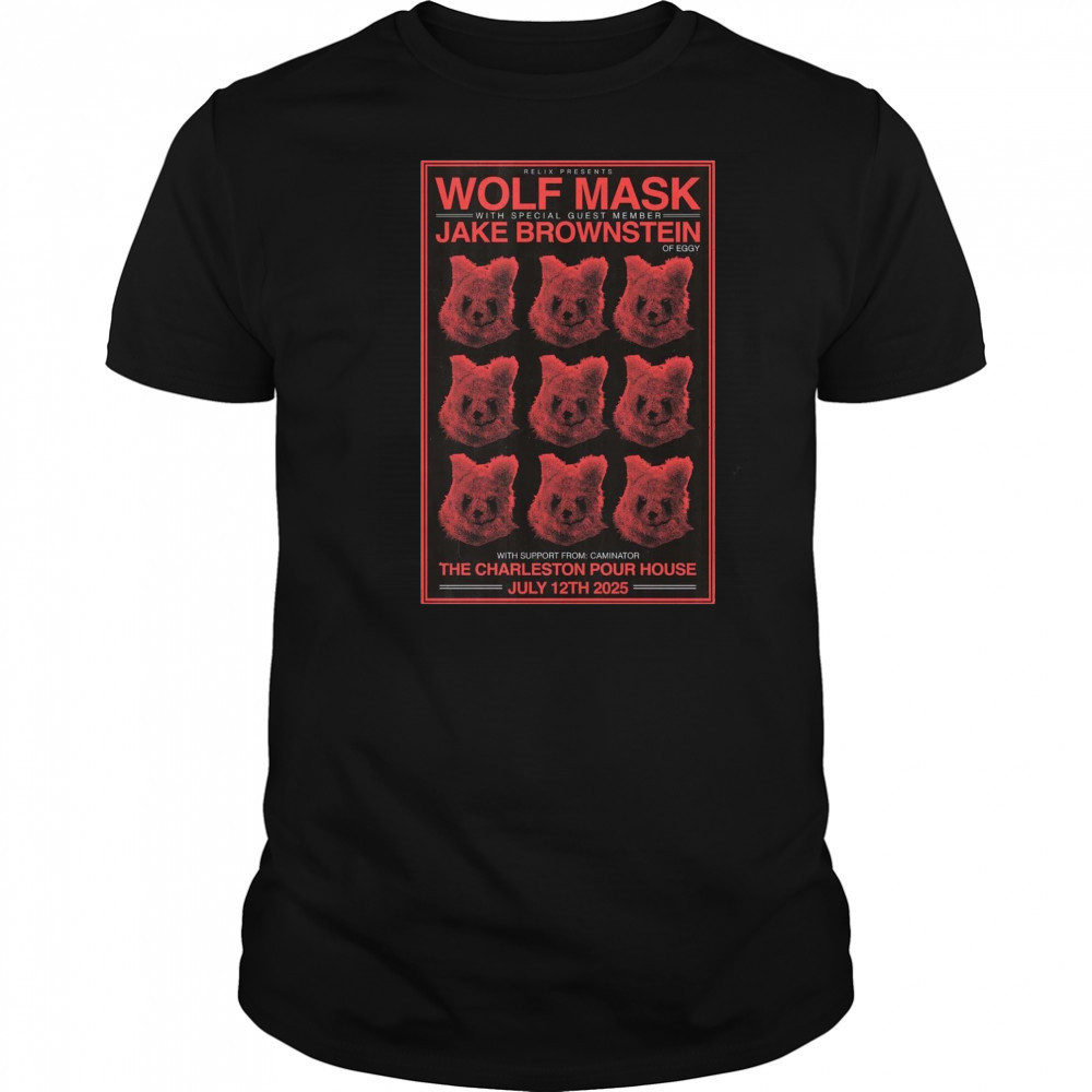 Wolf Mask Charleston SC 7-12-2025 Poster T-Shirt