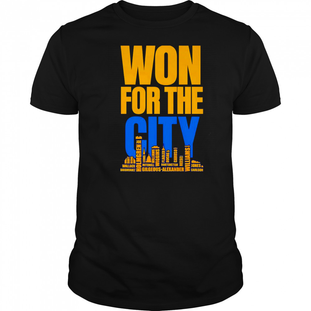 Won for the City skyline shirt