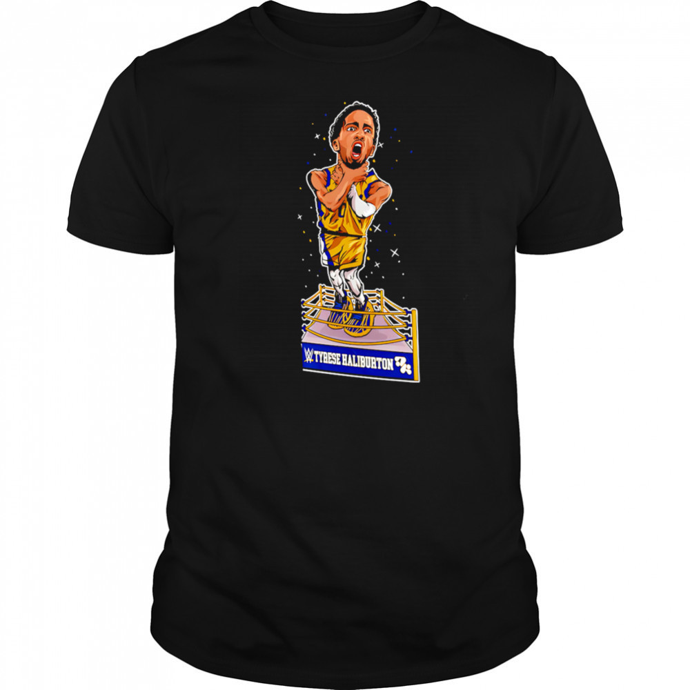 WWE Tyrese Haliburton Knicks Choke cartoon shirt