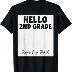 2nd Grade Back to School Kids Hello Second Grade Team T-Shirt