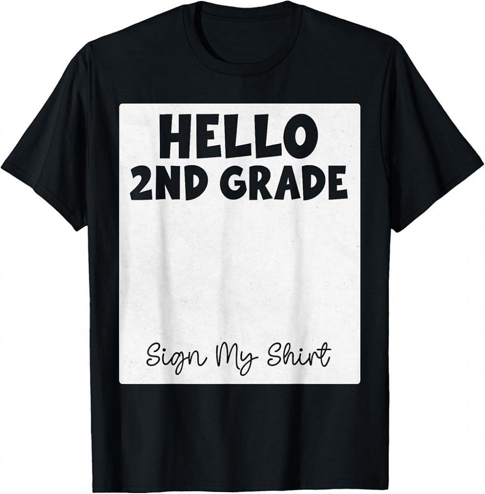 2nd Grade Back to School Kids Hello Second Grade Team T-Shirt