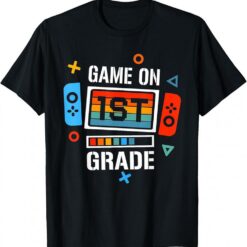 Back To School Game On 1st Grade Funny Gamer Kids Boys T-Shirt