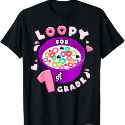 First Day Of 1st Grade Girl Back To School First Grade Cute T-Shirt