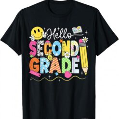 Hello First Grade Team 1st Grade Back To School Teacher Kids T-Shirt