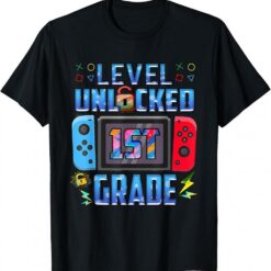 Level 1st Grade Unlocked Back To School First Day Boys Girls T-Shirt