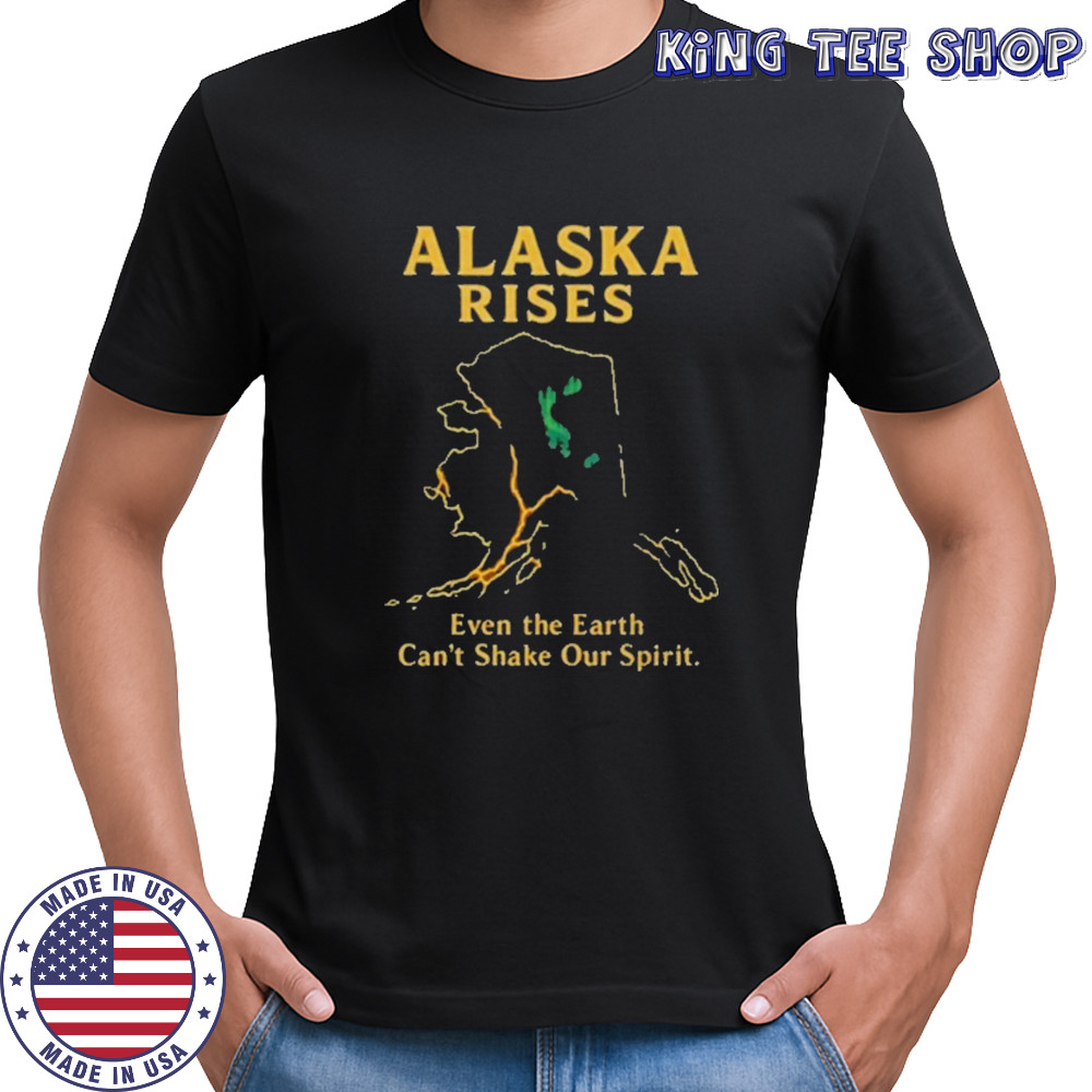 Alaska Earthquake Alaska Rises Graphic Alaska Tsunami Warning T-Shirt