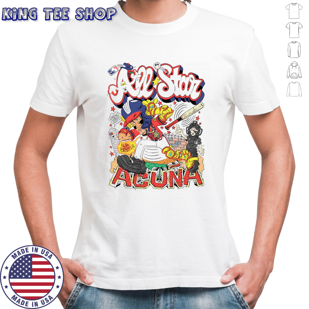 All Star Acuna cartoon shirt