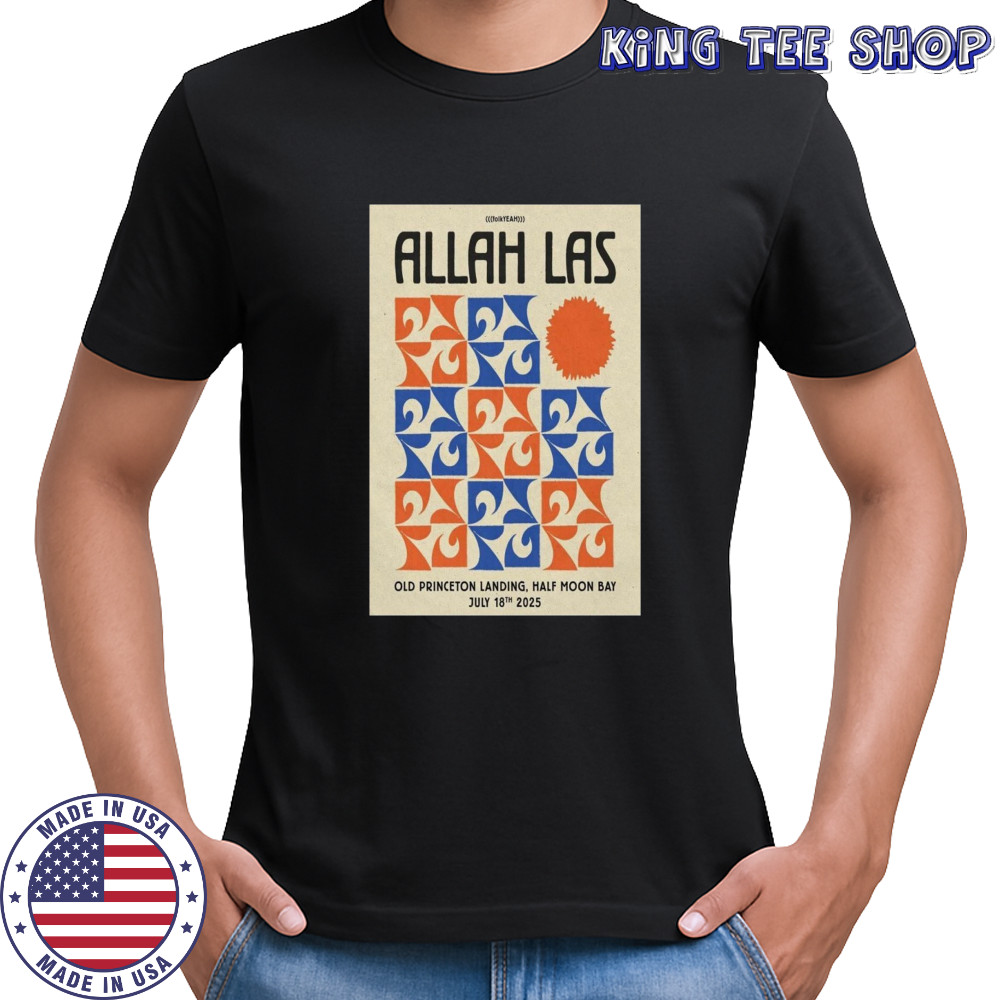 Allah-Las Half Moon Bay CA July 18 2025 Concert Poster T-Shirt