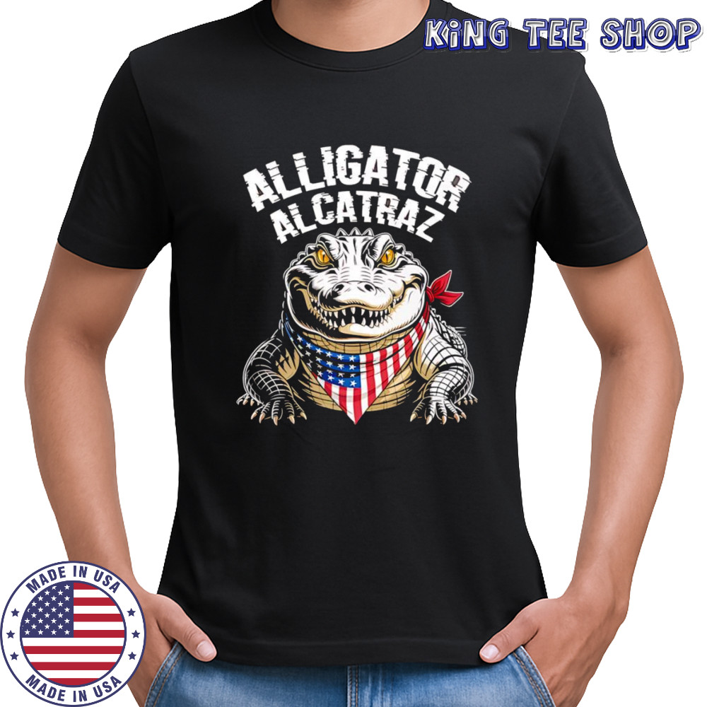 Alligator Alcatraz American bandana shirt