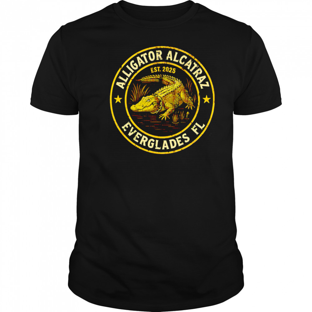 Alligator Alcatraz Est 2025 logo shirt
