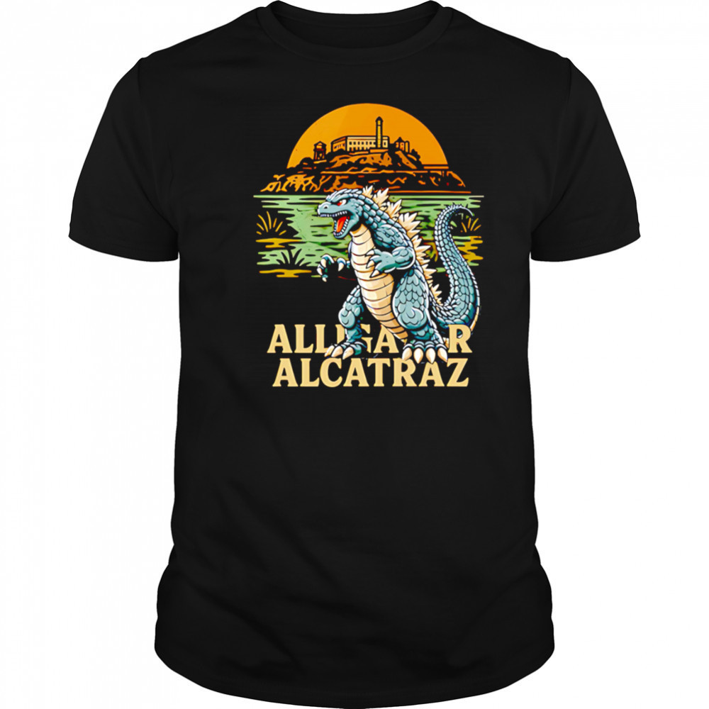 Alligator Alcatraz Godzilla shirt