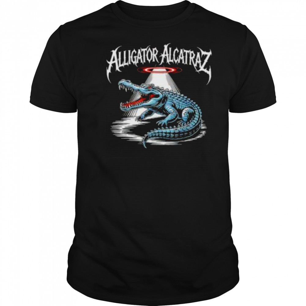 Alligator Alcatraz helicopter light shirt