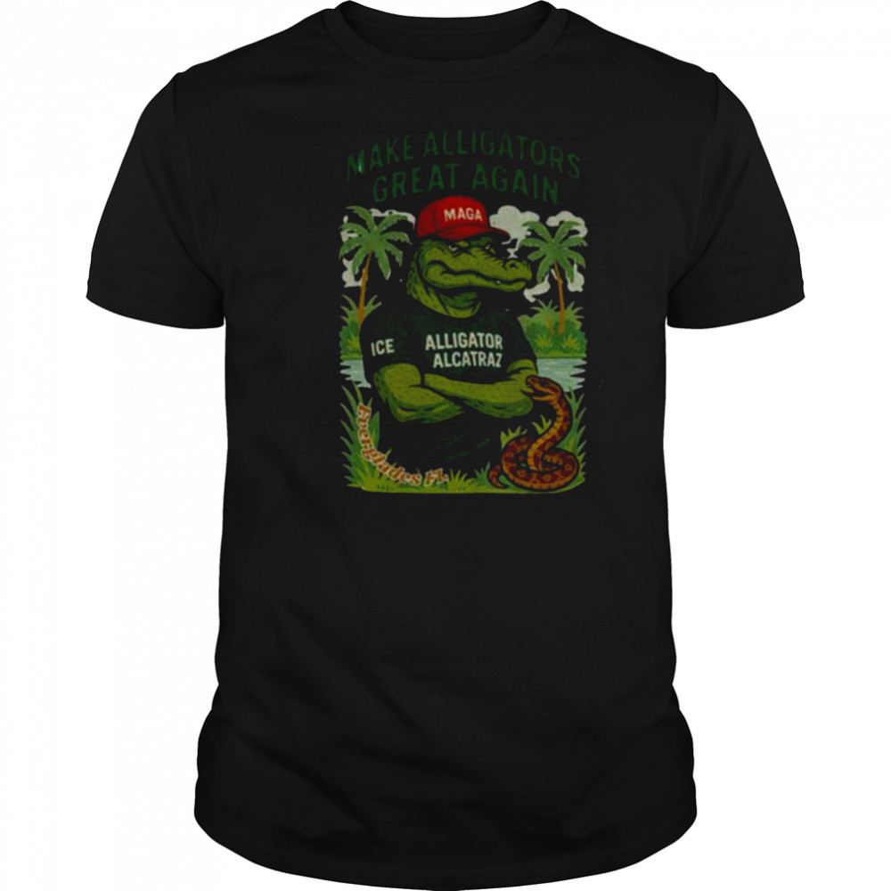 Alligator Alcatraz MAGA red hat make Alligators great again shirt
