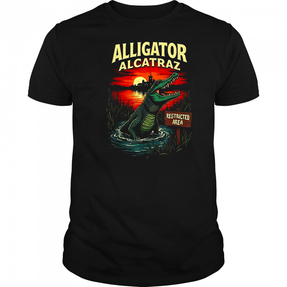 Alligator Alcatraz Restricted Area T-Shirt