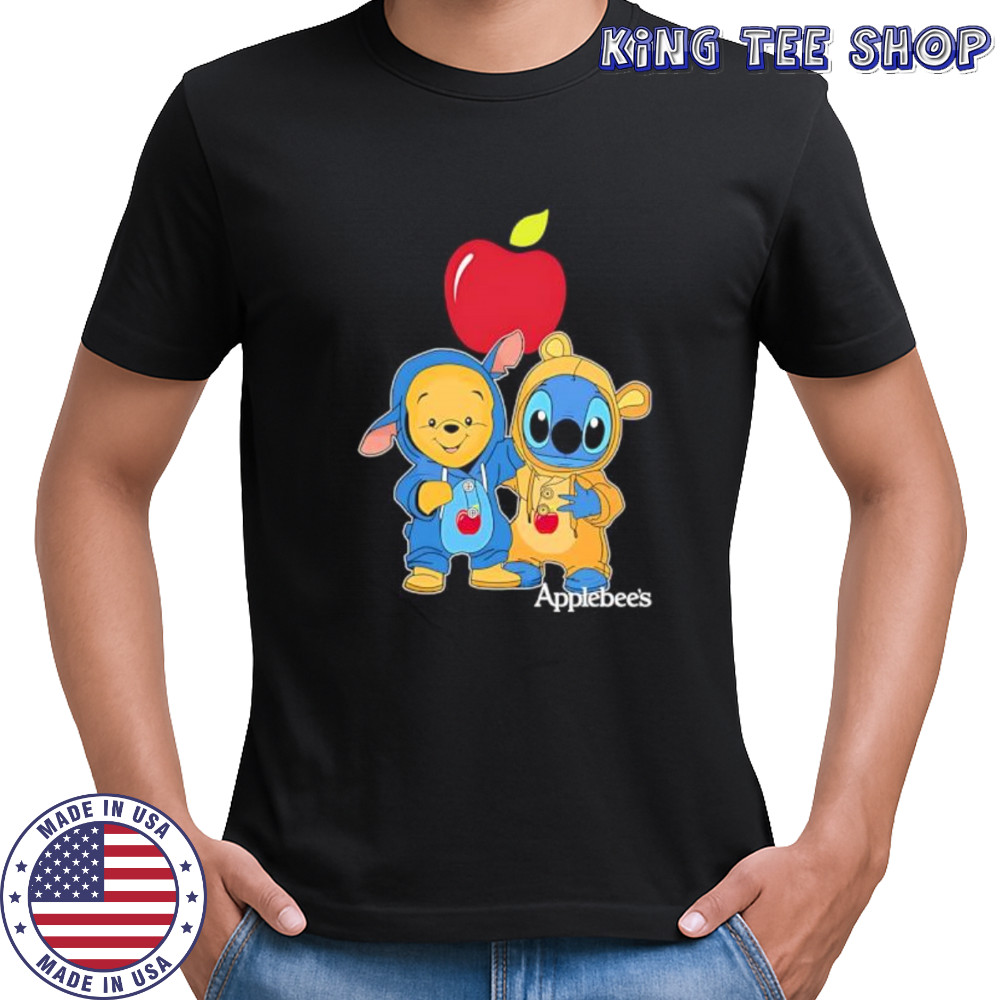 Applebee’s pooh and stitch friends shirt