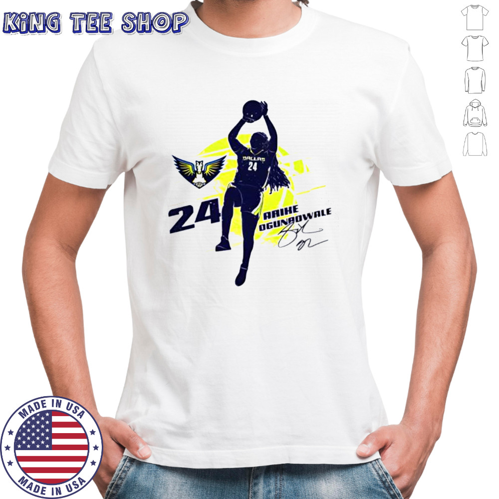 Arike ogunbowale Dallas wings silhouette shirt