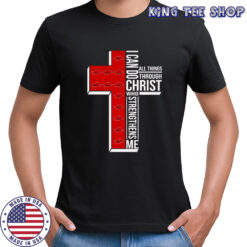 Awesome Arkansas Razorbacks I can do all things through Christ who strengthens me shirt
