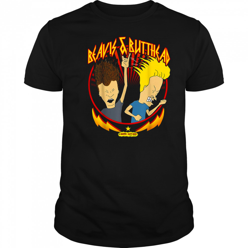 Beavis And Butt Head Metal Colors Rock Out T-Shirt
