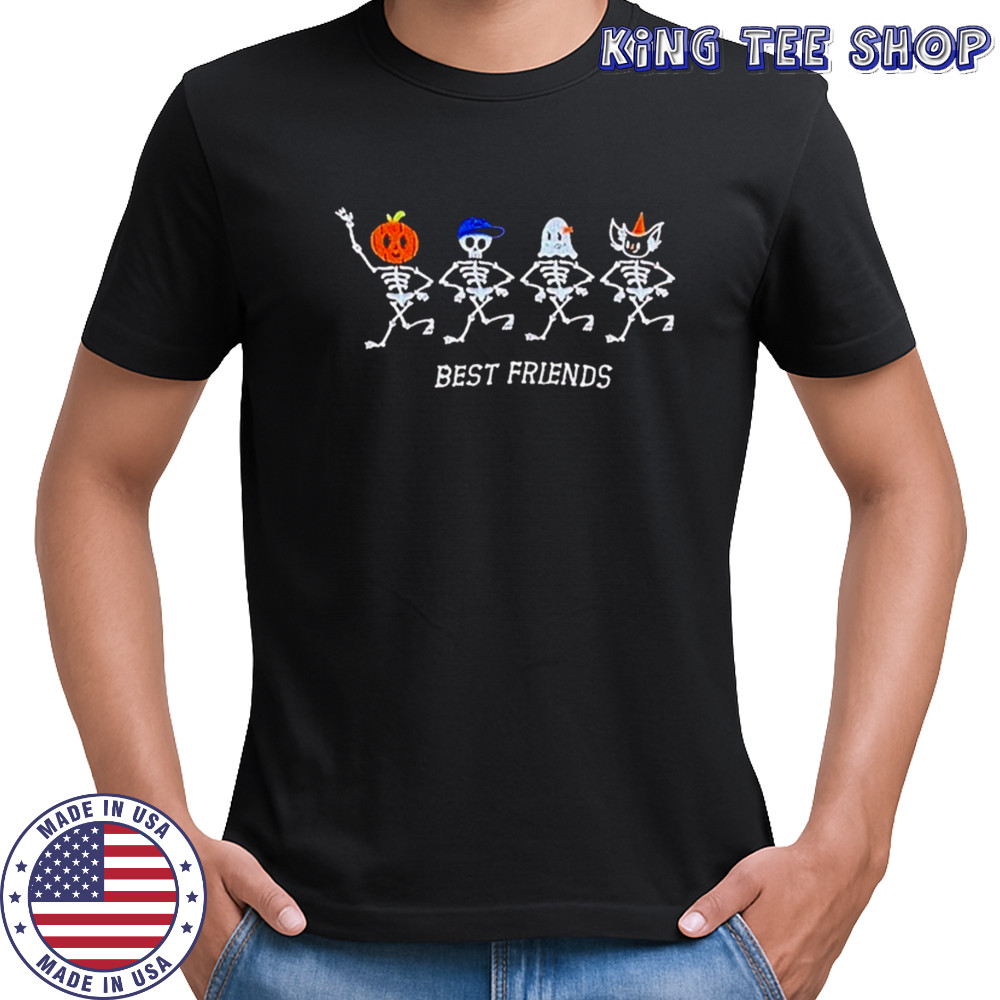Best Friends Skeletons Halloween T-shirt