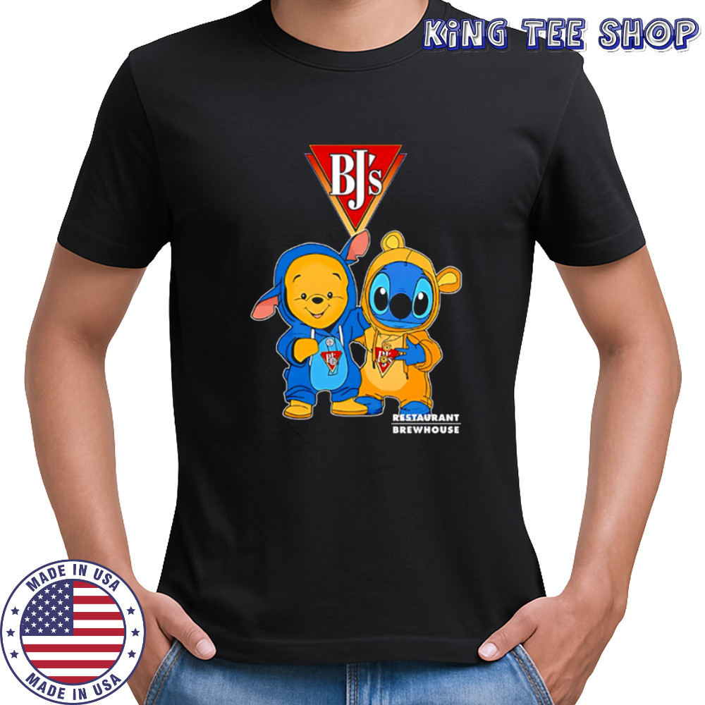 Bj’s restaurants pooh and stitch friends shirt