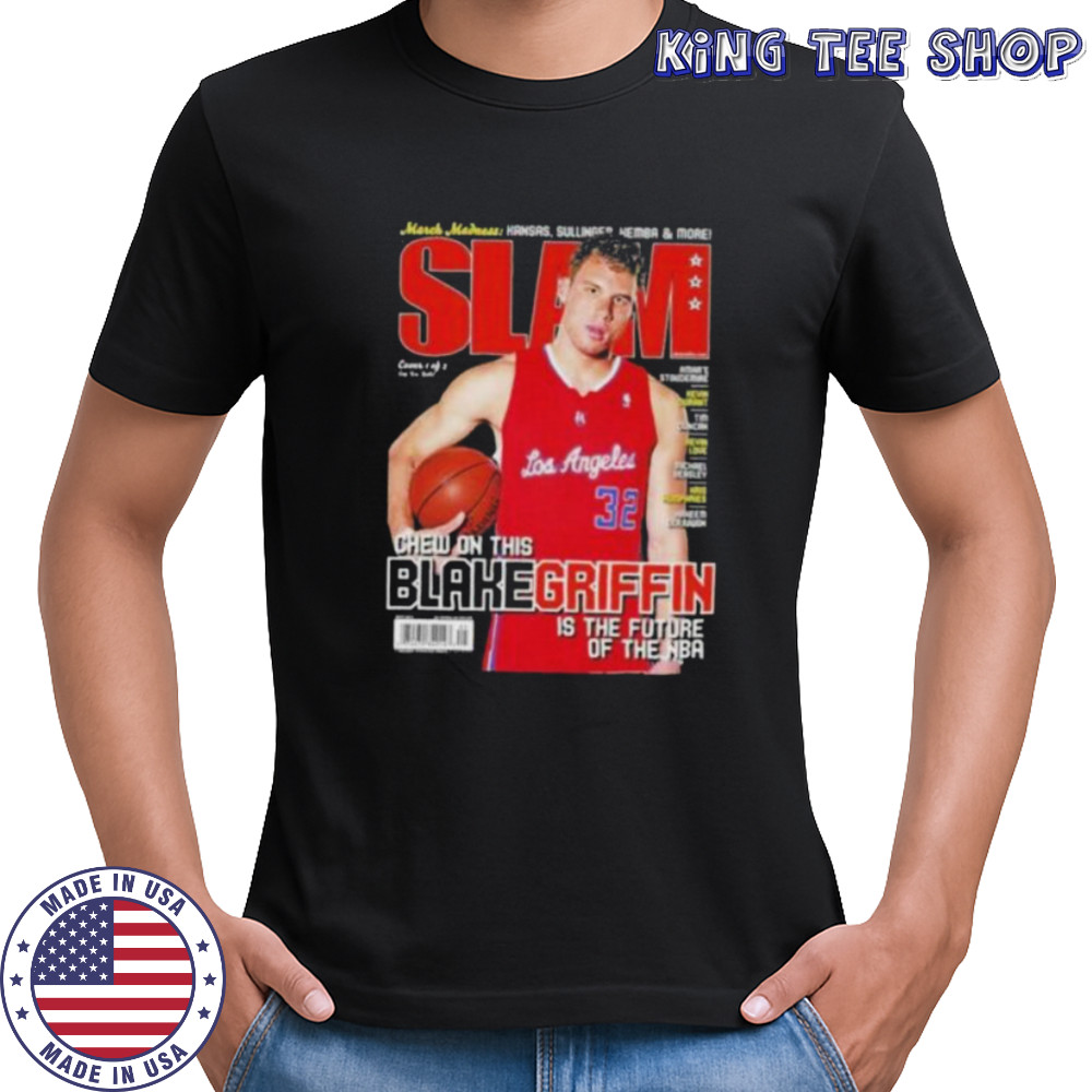 Blake griffin los angeles clippers NBA slam cover shirt