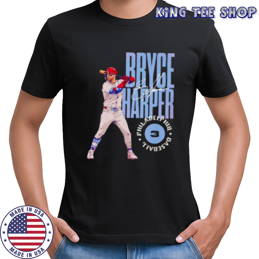 Bryce Harper Philadelphia Phillies stamp signature shirt