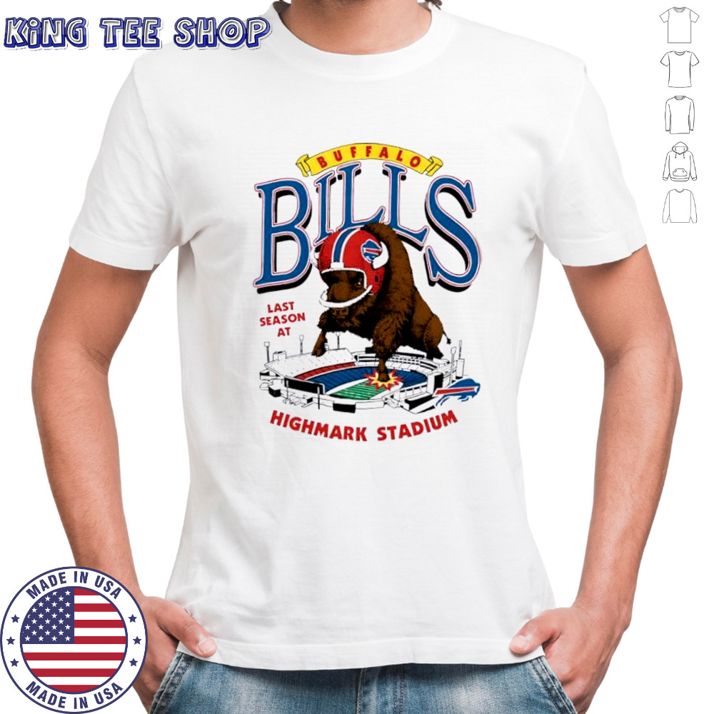 Buffalo Bills Homage Highmark Stadium Farewell Season Schedule mascot shirt