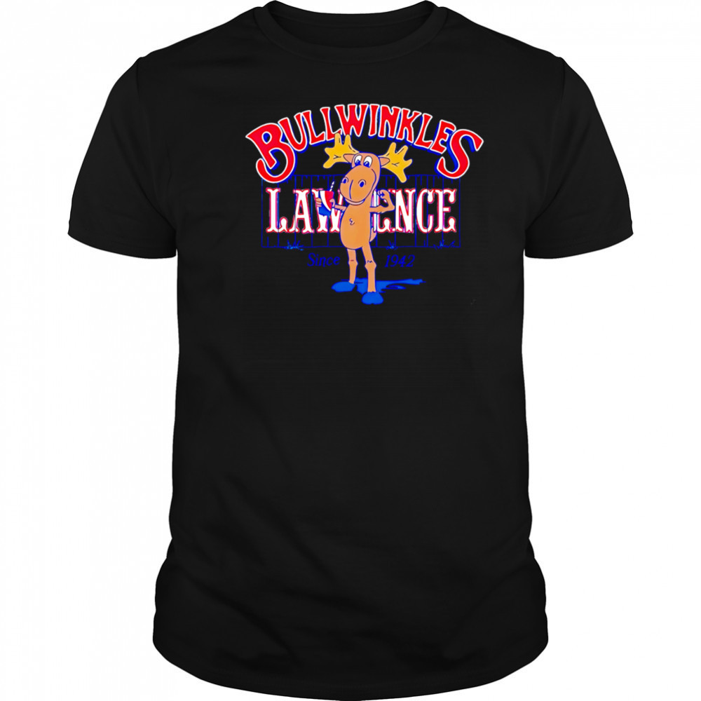 Bullwinkles Lawrence mascot cartoon shirt