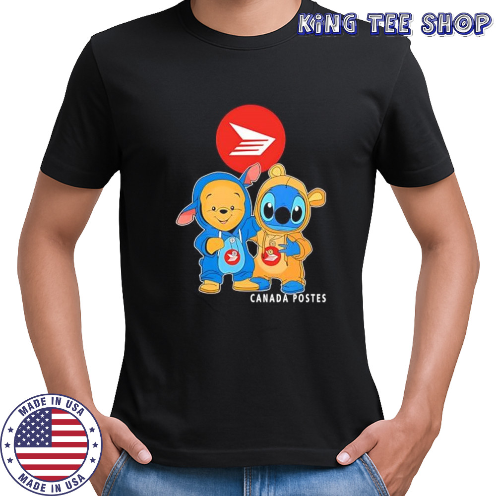 Canada post pooh and stitch friends shirt
