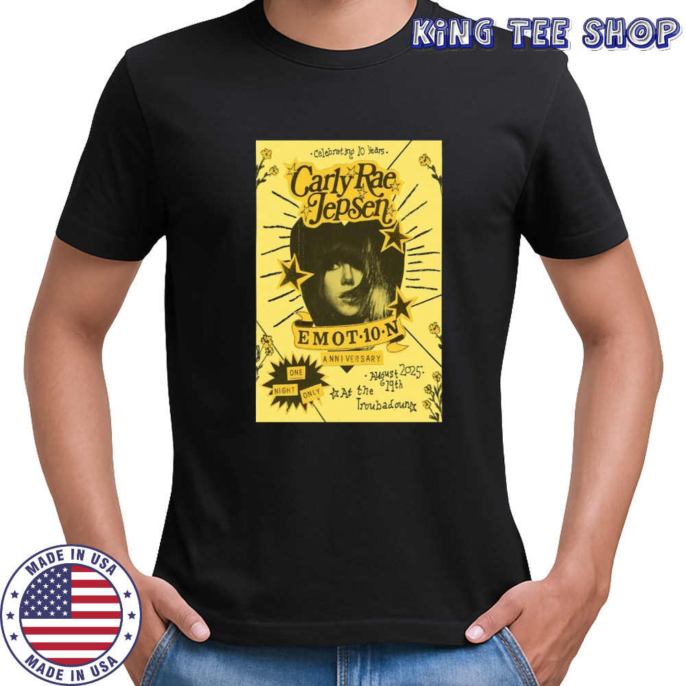 Carly Rae Jepsen Troubadour West Hollywood CA 2025 Poster T-Shirt