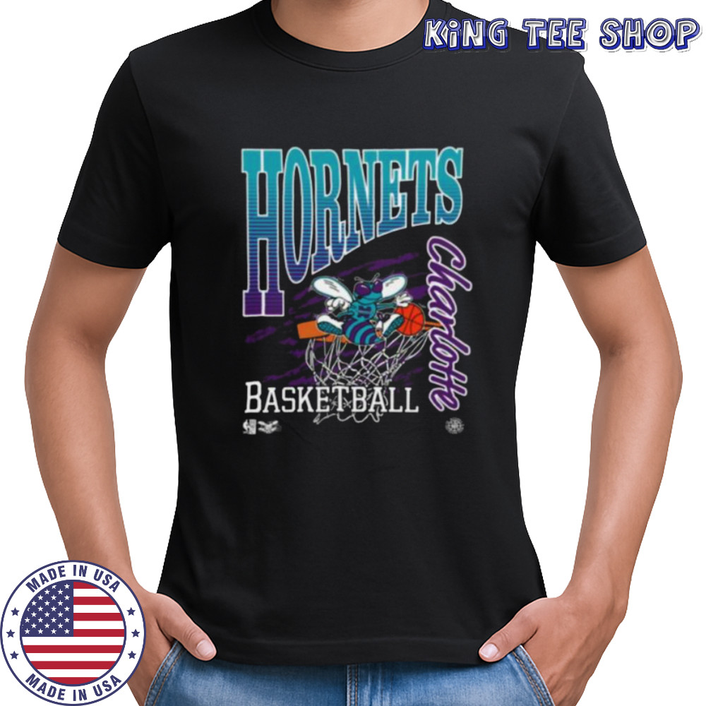 Charlotte Hornets Mitchell & Ness NBA Basketed Vintage Shirt