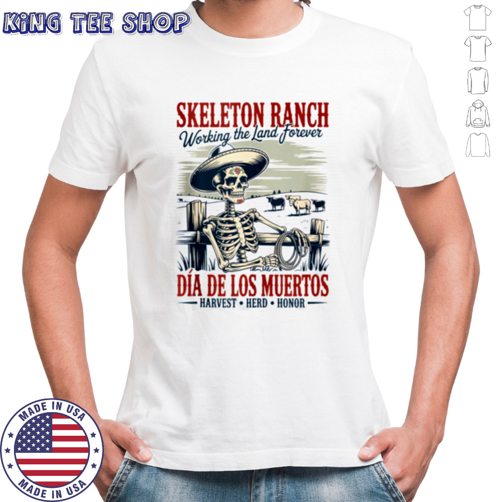 Classic Mexican Granjero DíA De Los Muertos Cowboy Shirt