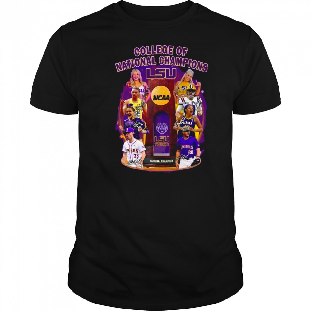 College Of National Champions LSU Tigers T-Shirt