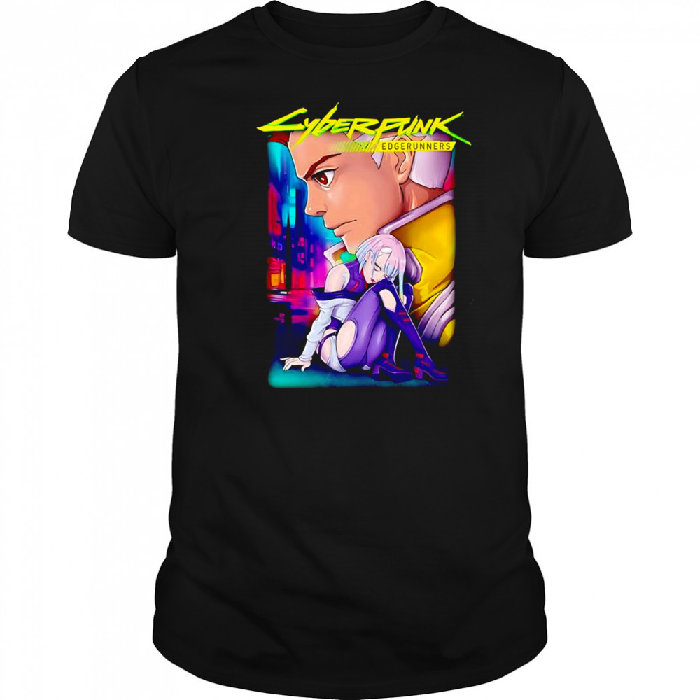 Cyberpunk Edgerunners David Martinez and Lucyna Kushinada graphic shirt