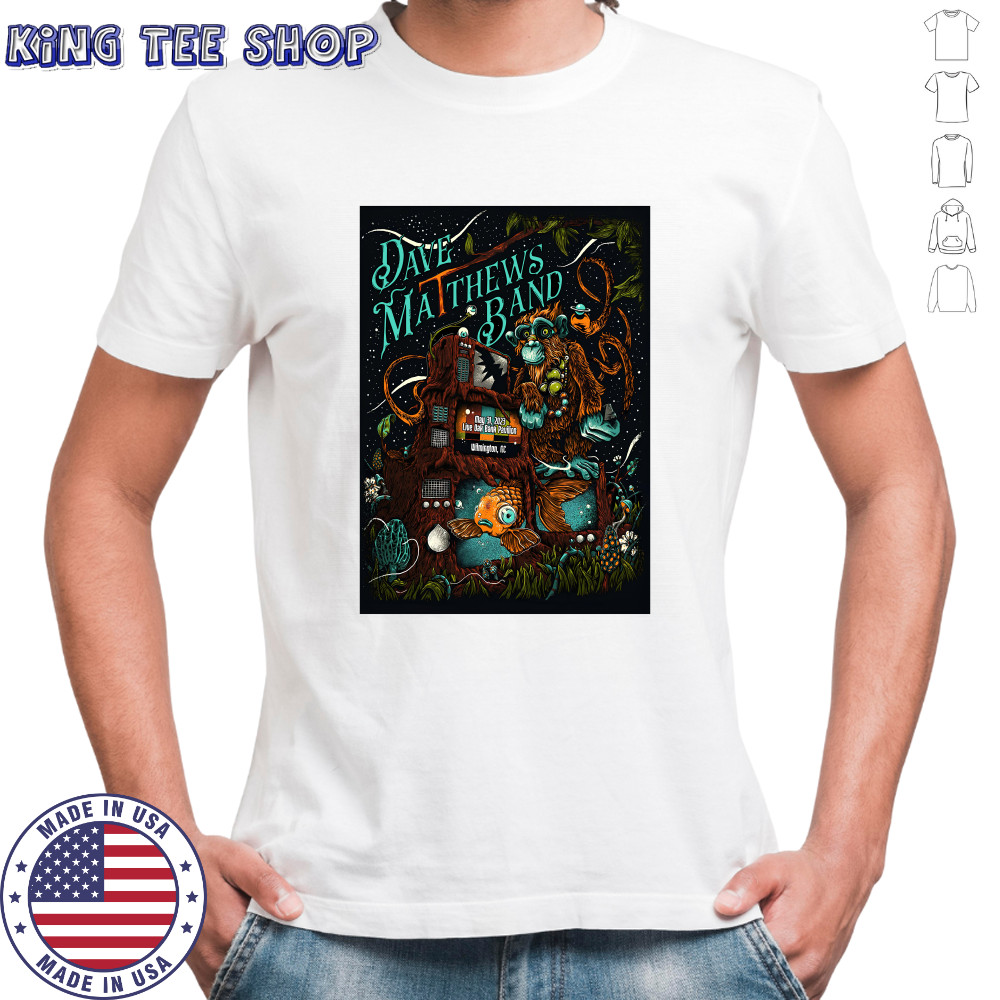 Dave Matthews Band Poster 2023 Wilmington, NC Tour Limited Poster shirt