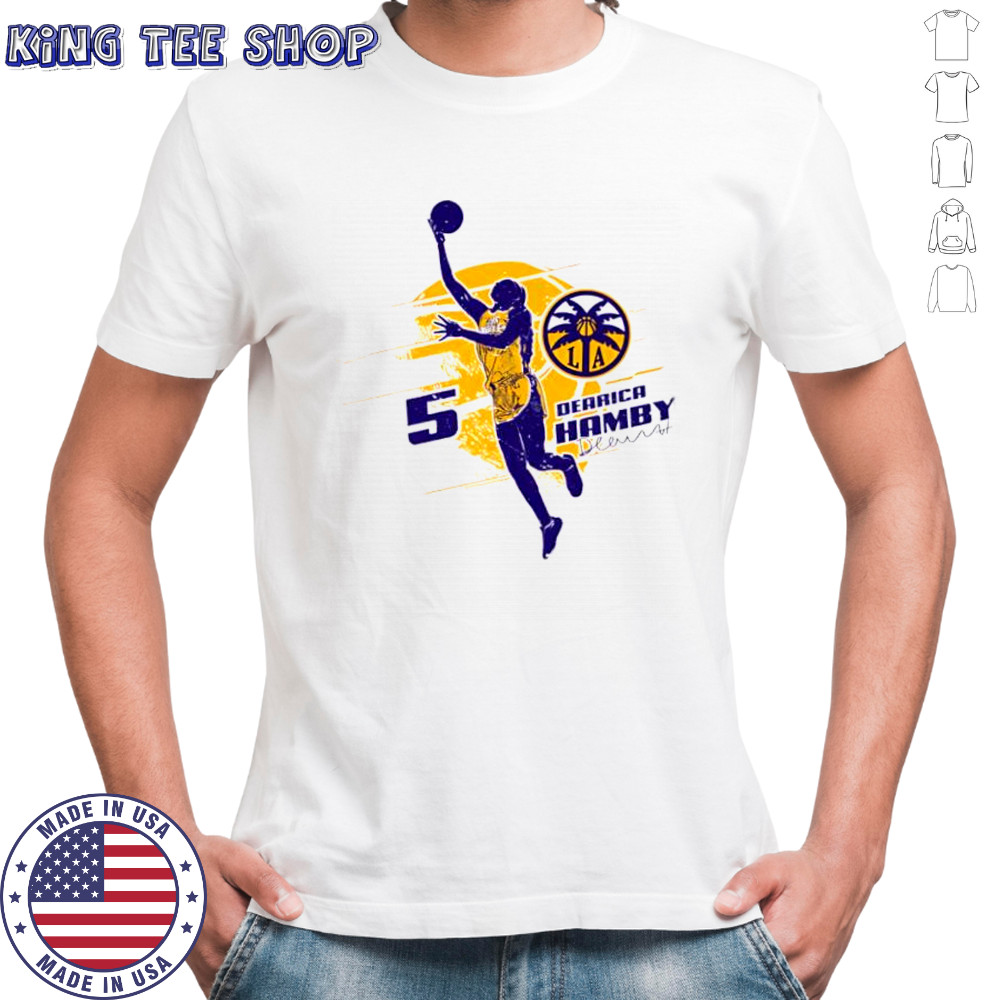 Dearica hamby los angeles sparks silhouette shirt