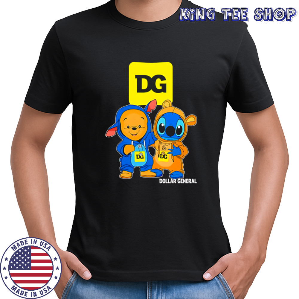 Dollar general pooh and stitch friends shirt
