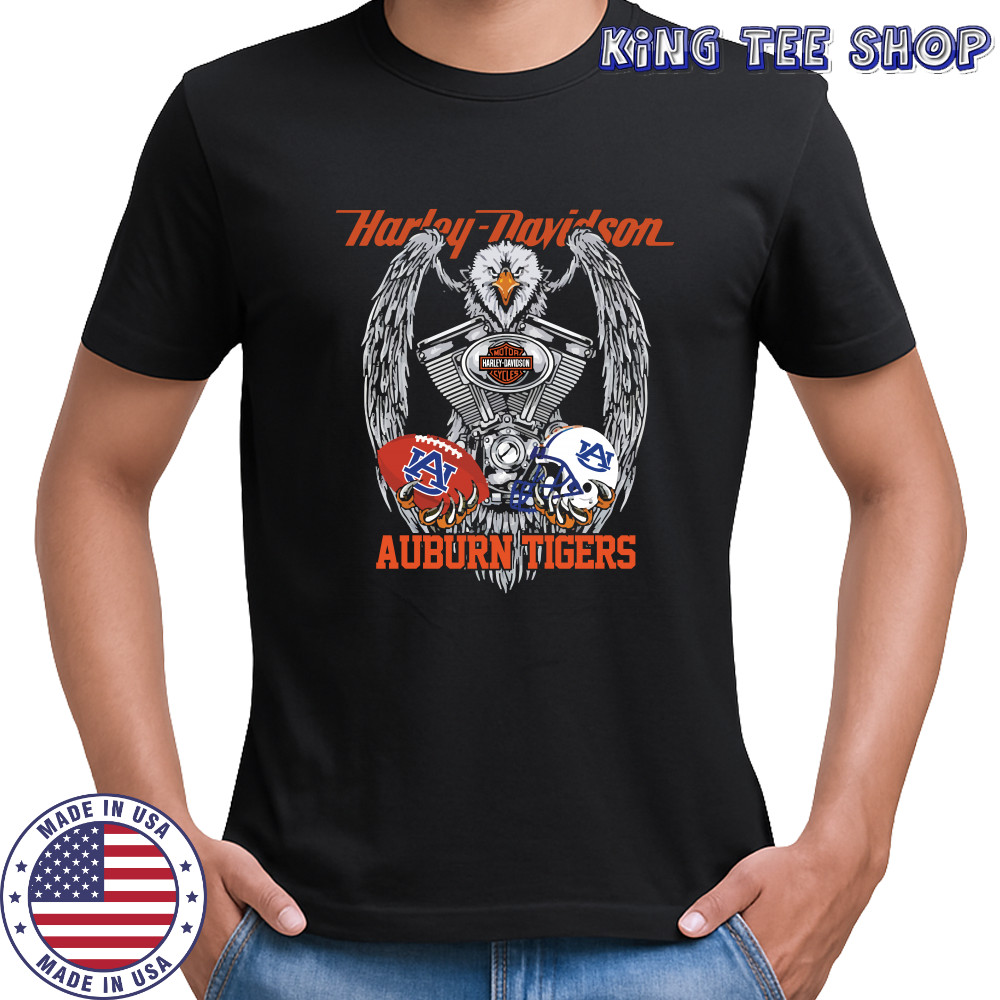 Eagle Harley Davidson Auburn Tigers Shirt