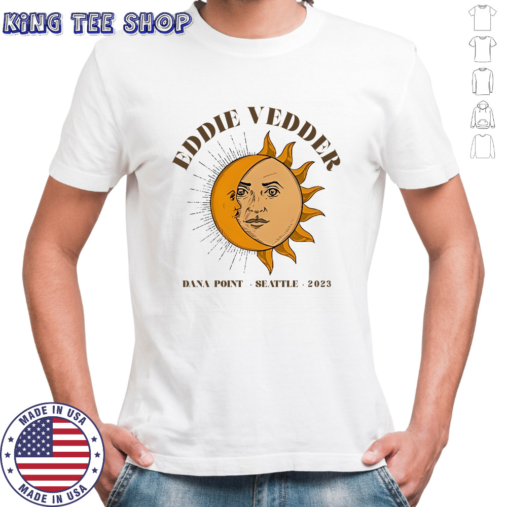 Eddie Vedder Dana Point Seattle 2023 Moon and Sun T-Shirt